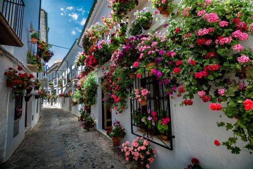 Calle en el barrio de la villa Priego de Córdoba.