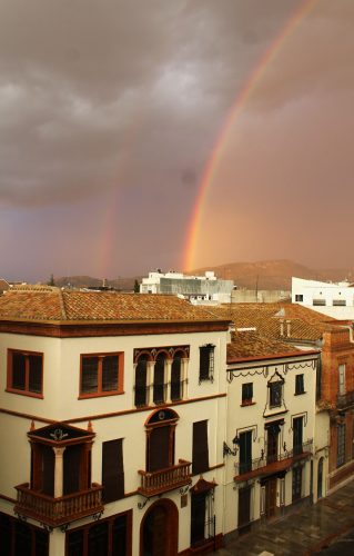 Calle río, desde un balcón del edificio 73.
